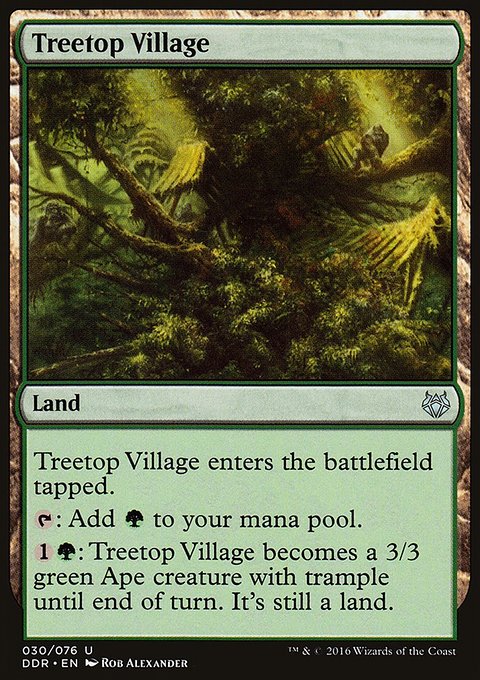 Treetop Village, Duel Decks: Nissa vs. Ob Nixilis #30, Magic: The Gathering card
