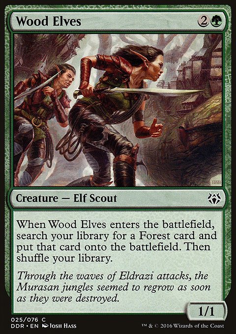 Wood Elves, Duel Decks: Nissa vs. Ob Nixilis #25, Magic: The Gathering card