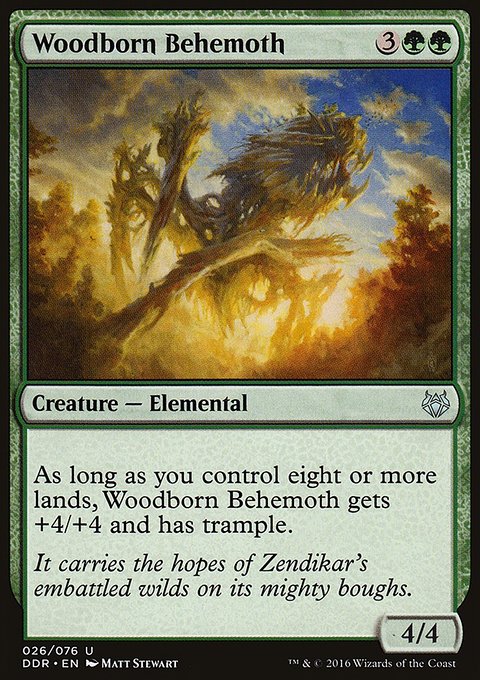 Woodborn Behemoth, Duel Decks: Nissa vs. Ob Nixilis #26, Magic: The Gathering card