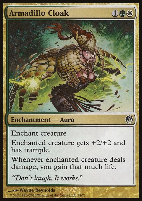 Armadillo Cloak, Duel Decks: Phyrexia vs. the Coalition #58, Magic: The Gathering card