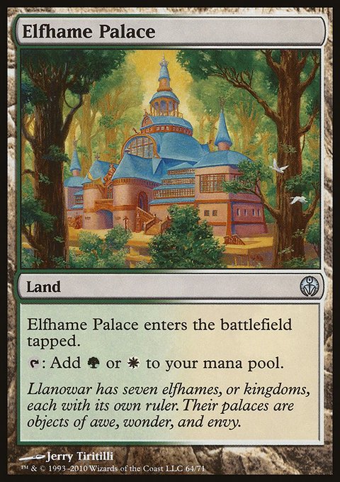 Elfhame Palace, Duel Decks: Phyrexia vs. the Coalition #64, Magic: The Gathering card