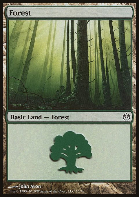 Forest, Duel Decks: Phyrexia vs. the Coalition #70, Magic: The Gathering card
