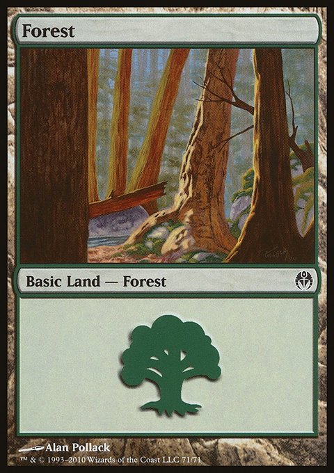 Forest, Duel Decks: Phyrexia vs. the Coalition #71, Magic: The Gathering card