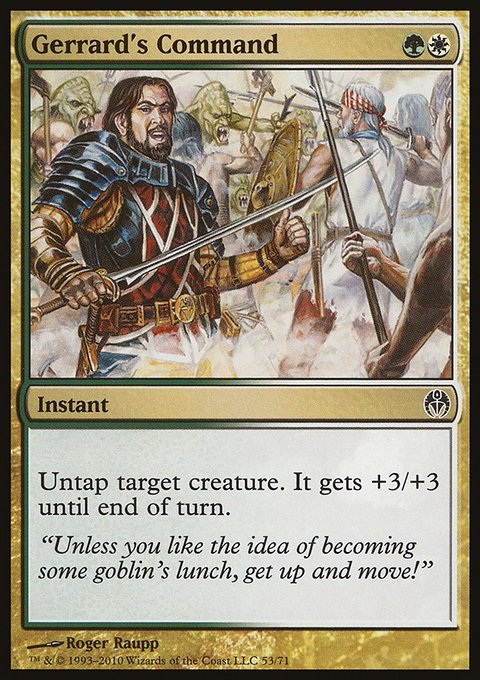 Gerrard's Command, Duel Decks: Phyrexia vs. the Coalition #53, Magic: The Gathering card