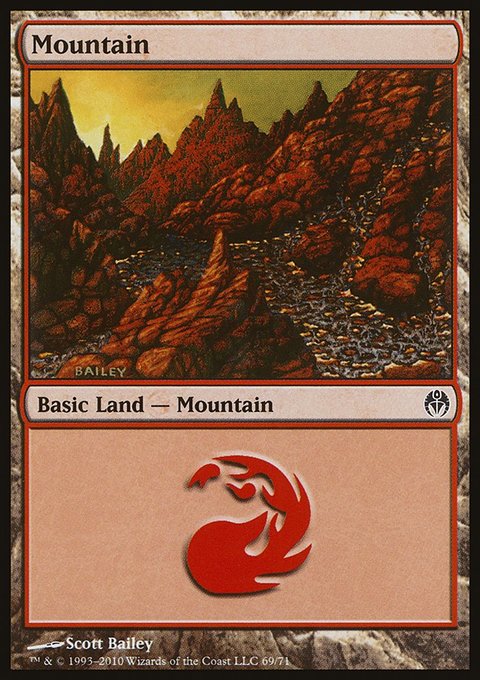 Mountain, Duel Decks: Phyrexia vs. the Coalition #69, Magic: The Gathering card