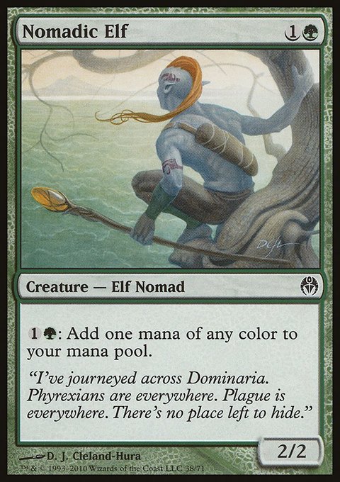 Nomadic Elf, Duel Decks: Phyrexia vs. the Coalition #38, Magic: The Gathering card
