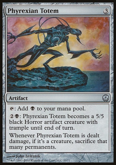 Phyrexian Totem, Duel Decks: Phyrexia vs. the Coalition #20, Magic: The Gathering card