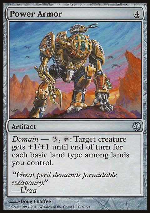 Power Armor, Duel Decks: Phyrexia vs. the Coalition #62, Magic: The Gathering card