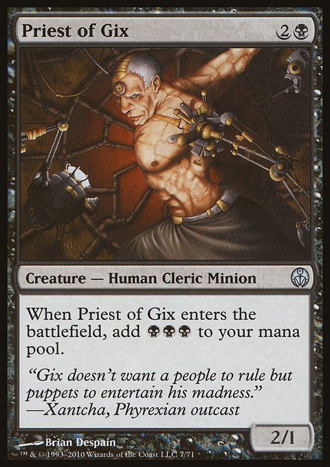 Priest of Gix, Duel Decks: Phyrexia vs. the Coalition #7, Magic: The Gathering card