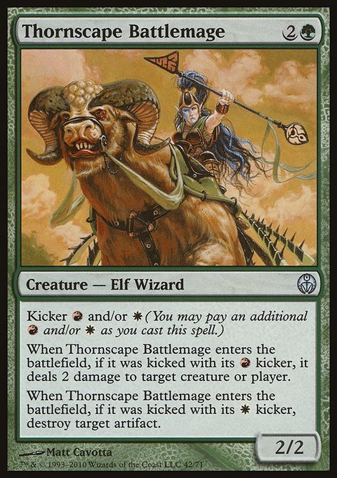 Thornscape Battlemage, Duel Decks: Phyrexia vs. the Coalition #42, Magic: The Gathering card