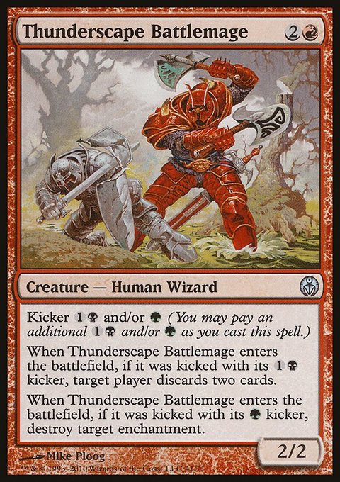 Thunderscape Battlemage, Duel Decks: Phyrexia vs. the Coalition #41, Magic: The Gathering card