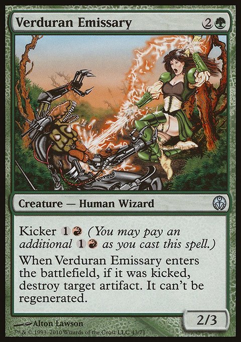 Verduran Emissary, Duel Decks: Phyrexia vs. the Coalition #43, Magic: The Gathering card