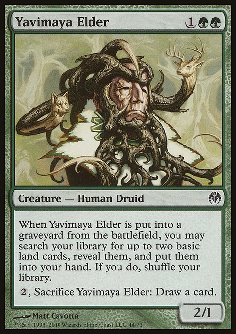 Yavimaya Elder, Duel Decks: Phyrexia vs. the Coalition #44, Magic: The Gathering card