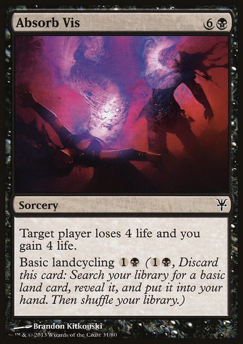Absorb Vis, Duel Decks: Sorin vs. Tibalt #31, Magic: The Gathering card