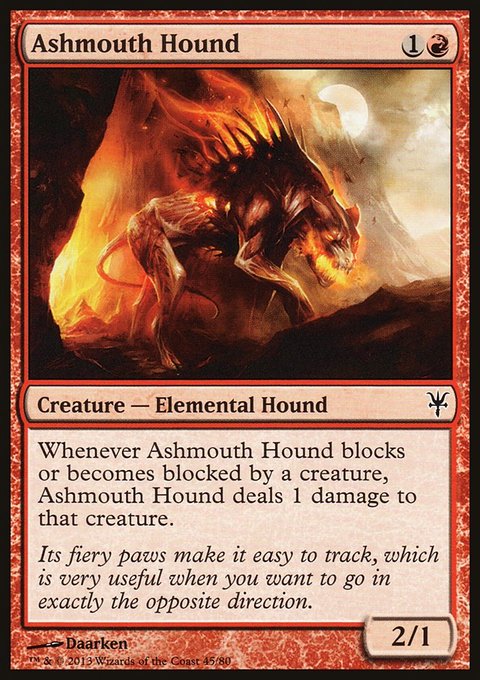 Ashmouth Hound, Duel Decks: Sorin vs. Tibalt #45, Magic: The Gathering card