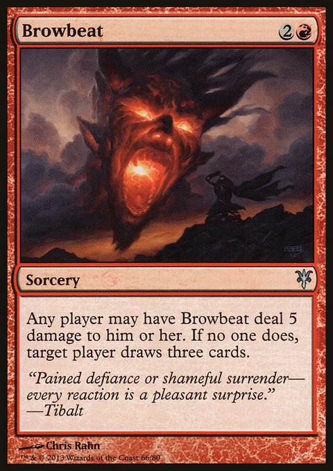 Browbeat, Duel Decks: Sorin vs. Tibalt #66, Magic: The Gathering card