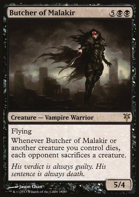 Butcher of Malakir, Duel Decks: Sorin vs. Tibalt #18, Magic: The Gathering card