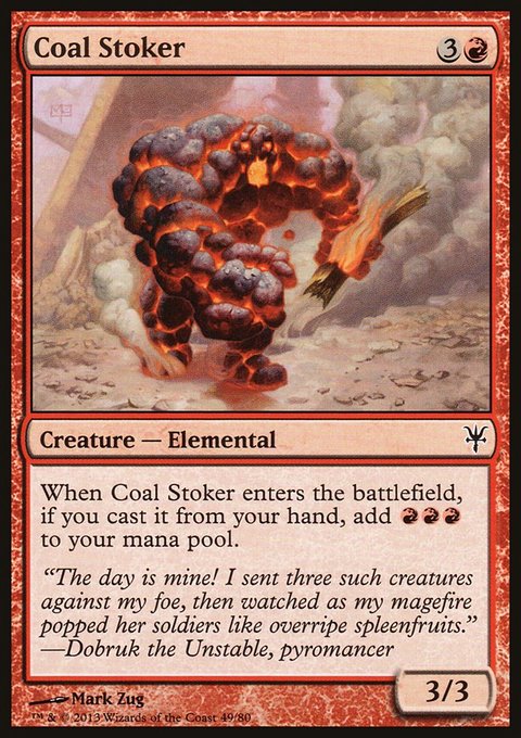 Coal Stoker, Duel Decks: Sorin vs. Tibalt #49, Magic: The Gathering card