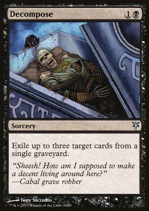 Decompose, Duel Decks: Sorin vs. Tibalt #20, Magic: The Gathering card