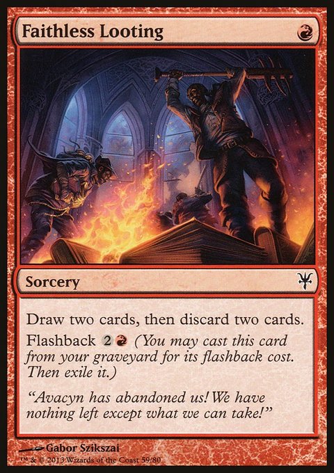 Faithless Looting, Duel Decks: Sorin vs. Tibalt #59, Magic: The Gathering card