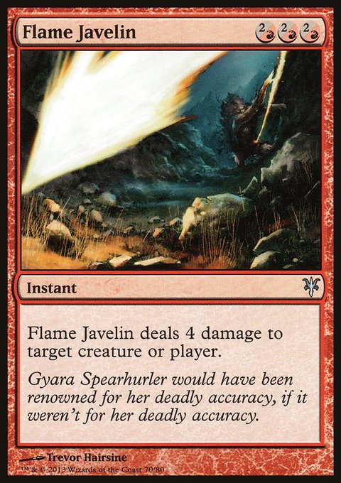 Flame Javelin, Duel Decks: Sorin vs. Tibalt #70, Magic: The Gathering card