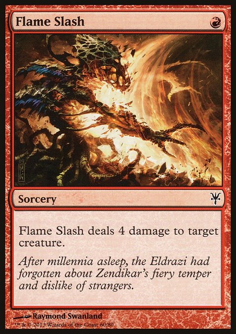 Flame Slash, Duel Decks: Sorin vs. Tibalt #60, Magic: The Gathering card