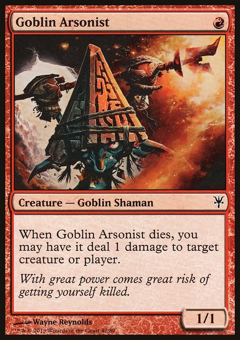 Goblin Arsonist, Duel Decks: Sorin vs. Tibalt #42, Magic: The Gathering card