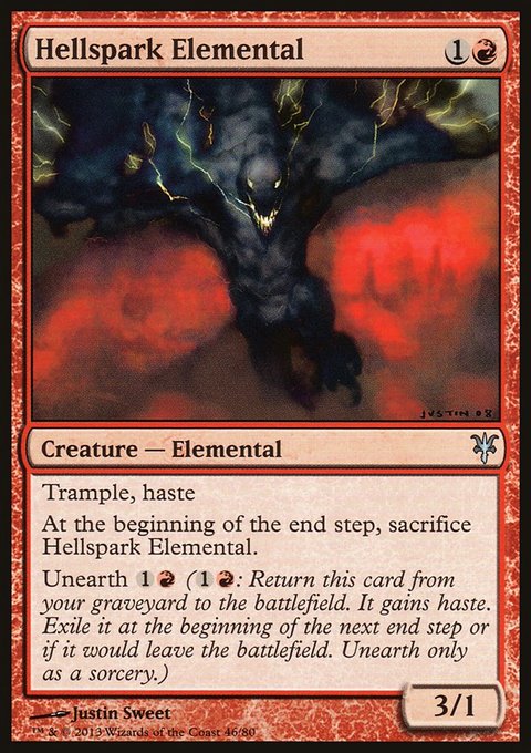 Hellspark Elemental, Duel Decks: Sorin vs. Tibalt #46, Magic: The Gathering card