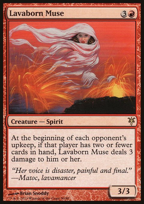 Lavaborn Muse, Duel Decks: Sorin vs. Tibalt #50, Magic: The Gathering card