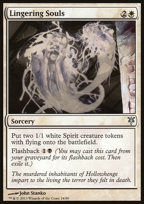 Lingering Souls, Duel Decks: Sorin vs. Tibalt #24, Magic: The Gathering card