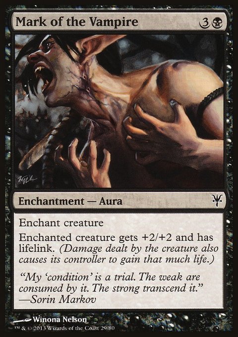 Mark of the Vampire, Duel Decks: Sorin vs. Tibalt #29, Magic: The Gathering card