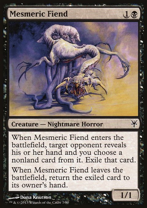 Mesmeric Fiend, Duel Decks: Sorin vs. Tibalt #7, Magic: The Gathering card