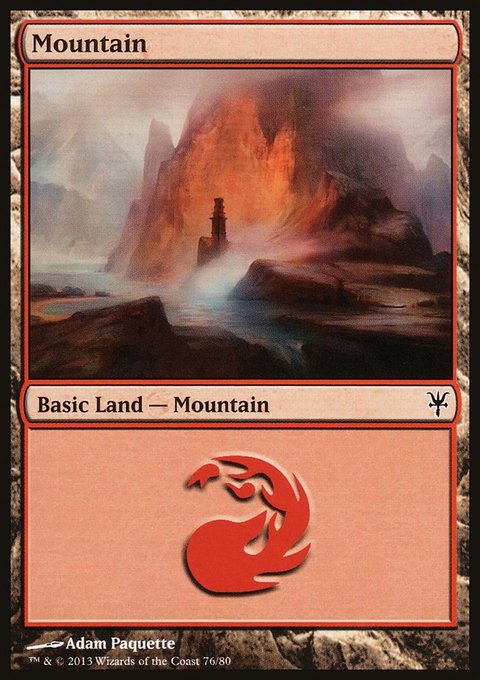 Mountain, Duel Decks: Sorin vs. Tibalt #76, Magic: The Gathering card