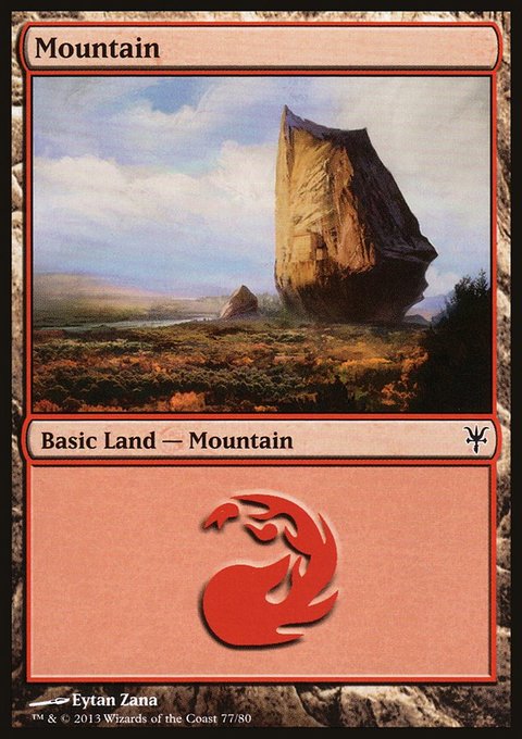 Mountain, Duel Decks: Sorin vs. Tibalt #77, Magic: The Gathering card