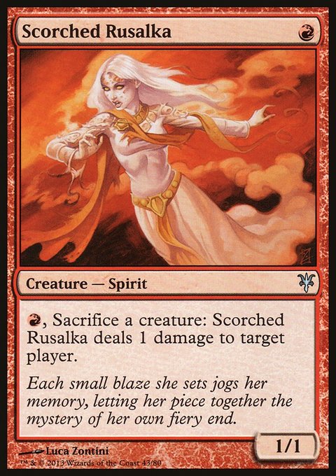 Scorched Rusalka, Duel Decks: Sorin vs. Tibalt #43, Magic: The Gathering card
