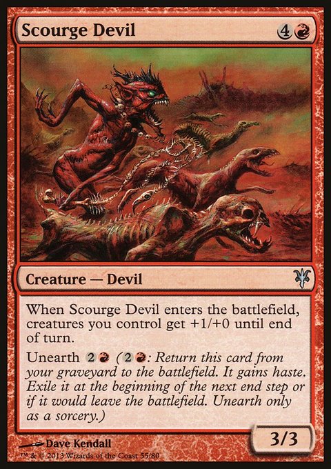 Scourge Devil, Duel Decks: Sorin vs. Tibalt #55, Magic: The Gathering card