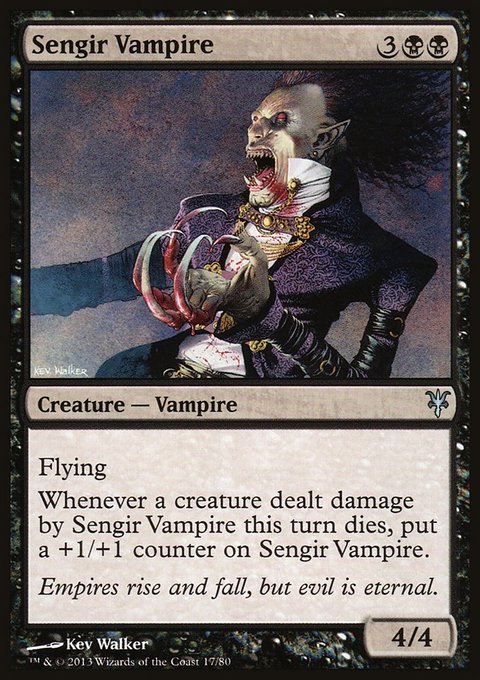 Sengir Vampire, Duel Decks: Sorin vs. Tibalt #17, Magic: The Gathering card