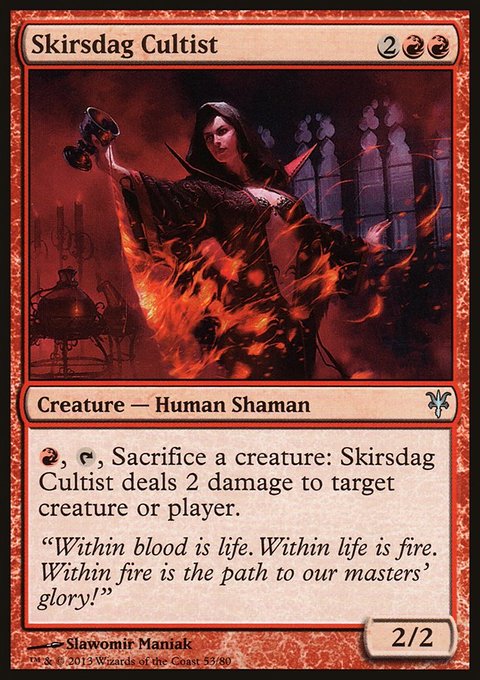 Skirsdag Cultist, Duel Decks: Sorin vs. Tibalt #53, Magic: The Gathering card