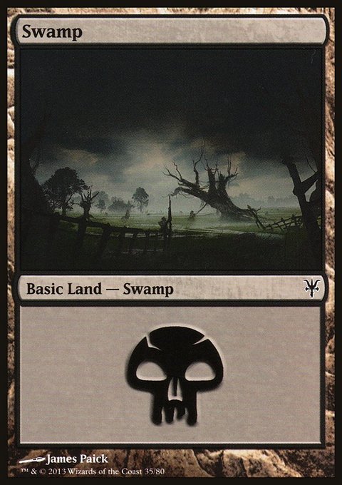 Swamp, Duel Decks: Sorin vs. Tibalt #35, Magic: The Gathering card