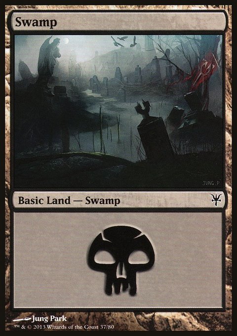 Swamp, Duel Decks: Sorin vs. Tibalt #37, Magic: The Gathering card