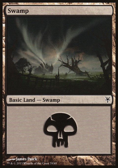 Swamp, Duel Decks: Sorin vs. Tibalt #78, Magic: The Gathering card