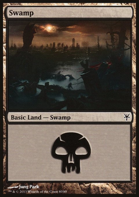 Swamp, Duel Decks: Sorin vs. Tibalt #80, Magic: The Gathering card