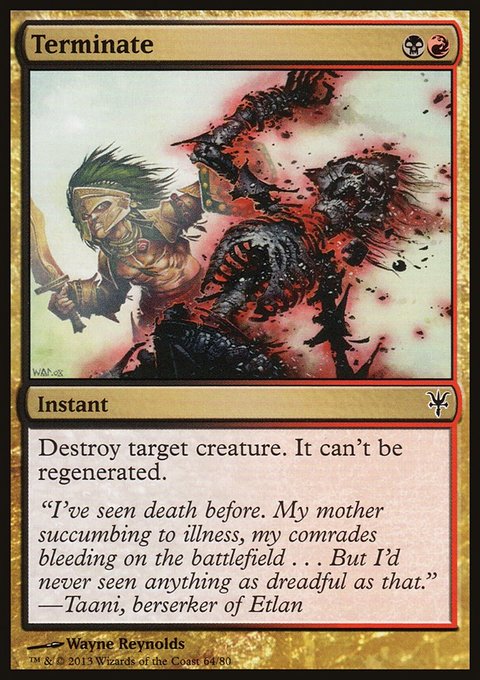 Terminate, Duel Decks: Sorin vs. Tibalt #64, Magic: The Gathering card