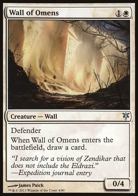 Wall of Omens, Duel Decks: Sorin vs. Tibalt #4, Magic: The Gathering card