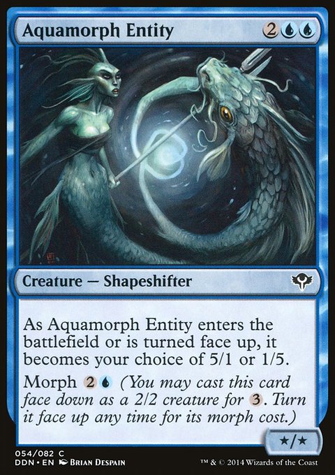 Aquamorph Entity, Duel Decks: Speed vs. Cunning #54, Magic: The Gathering card