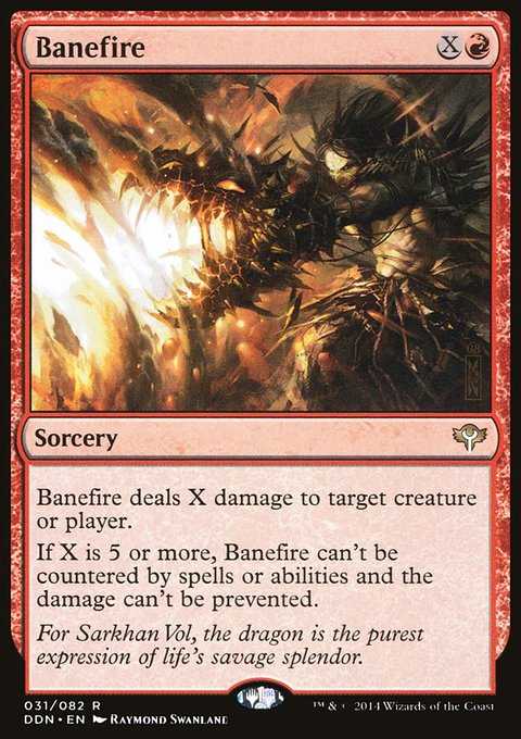 Banefire, Duel Decks: Speed vs. Cunning #31, Magic: The Gathering card