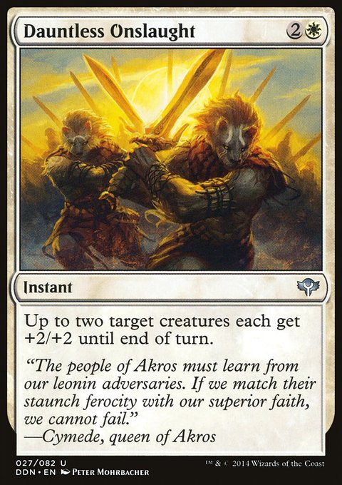 Dauntless Onslaught, Duel Decks: Speed vs. Cunning #27, Magic: The Gathering card