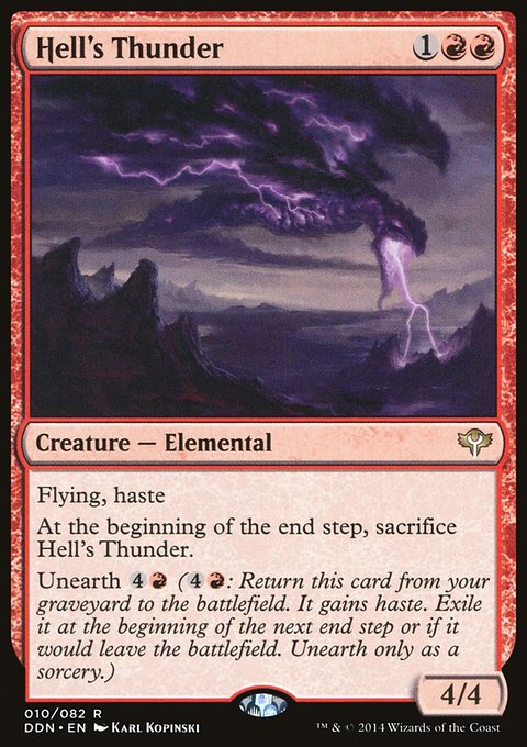 Hell's Thunder, Duel Decks: Speed vs. Cunning #10, Magic: The Gathering card