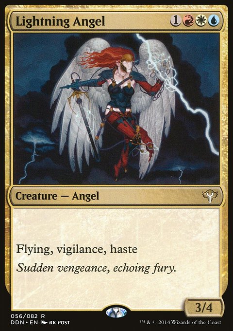 Lightning Angel, Duel Decks: Speed vs. Cunning #56, Magic: The Gathering card