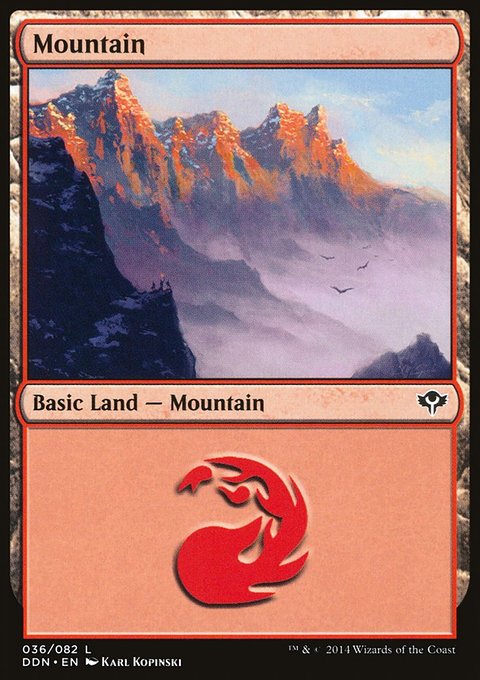 Mountain, Duel Decks: Speed vs. Cunning #36, Magic: The Gathering card